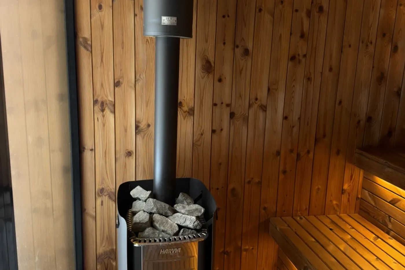Sudová sauna Ø 220 × 300 cm, thermo smrek